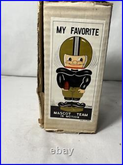 Vtg Cincinnati Bengals bobble head original box60s gold base Nos