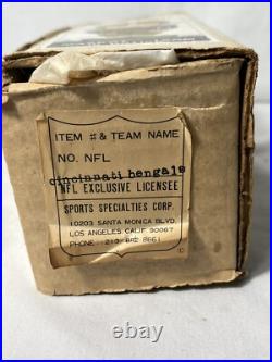 Vtg Cincinnati Bengals bobble head original box60s gold base Nos