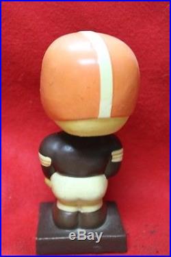 Vtg Cleveland Browns Bobble Head Doll Face Guard Sqaure Base Japan Sticker 1960s
