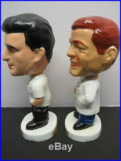 Vtg Dr. Ben Casey & Dr. Kildare Ceramic Nodder/Bobble Heads from Japanca 1960s
