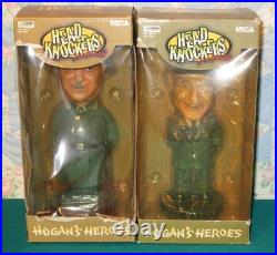 Vtg Hogan's Heroes Sgt Schultz Col Klink 2002 NECA Head Knockers Bobblehead