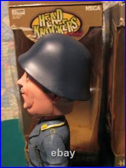 Vtg Hogan's Heroes Sgt Schultz Col Klink 2002 NECA Head Knockers Bobblehead
