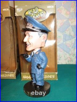 Vtg Hogan's Heroes Sgt Schultz Col Klink 2002 NECA Head Knockers Bobblehead