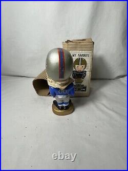 Vtg Houston Oilers sports specialties bobble head original box 60s Gold Base
