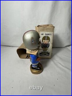 Vtg Houston Oilers sports specialties bobble head original box 60s Gold Base