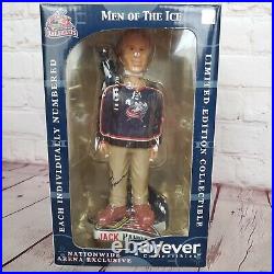 Vtg JACK HANNA Columbus Blue Jackets SIGNED Bobblehead Special Limited Edition