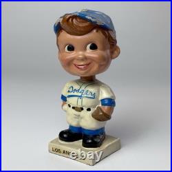 Vtg Los Angeles Dodgers MLB Bobblehead/Nodder, White Jersey, Square Base'61-'63