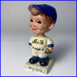 Vtg New York Mets MLB Bobblehead/Nodder, White Jersey and Square Base'61-'63