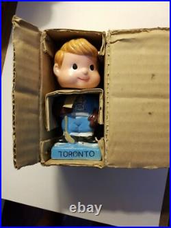 Vtg Nos 1962 NHL Toronto Maple Leafs Hockey Bobblehead Nodder Bobble Head Japan