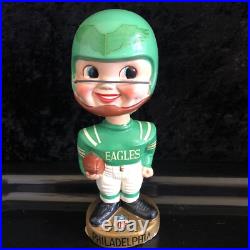 Vtg Philadelphia Eagles sports specialties bobble Head Nodder 1967 gold base Vtg Philadelphia Eagles sports specialties bobble Head Nodder 1967 gold base