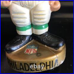 Vtg Philadelphia Eagles sports specialties bobble Head Nodder 1967 gold base Vtg Philadelphia Eagles sports specialties bobble Head Nodder 1967 gold base