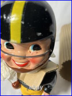 Vtg Pittsburgh Steelers sports specialties bobble head original box gold base Vtg Pittsburgh Steelers sports specialties bobble head original box gold base