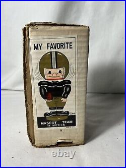 Vtg Pittsburgh Steelers sports specialties bobble head original box gold base Vtg Pittsburgh Steelers sports specialties bobble head original box gold base