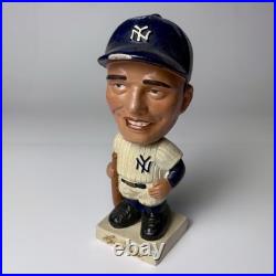 Vtg Roger Maris NY Yankees Bobblehead/Nodder, Embossed Logo, Square Base'61-'63