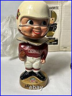 Vtg St. Louis Cardinals bobble head original box 60s Nos