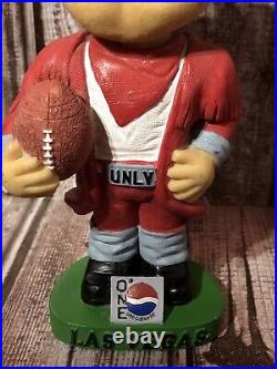 Vtg UNLV Runnin Rebels'Hey Reb!' Pepsi One Football Mascot Bobblehead 7 Rare