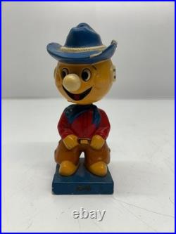 Vtg c1960s Reddy Kilowatt Cowboy Western Bobblehead Nodder Figure Some Chips