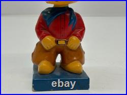 Vtg c1960s Reddy Kilowatt Cowboy Western Bobblehead Nodder Figure Some Chips