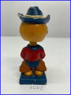 Vtg c1960s Reddy Kilowatt Cowboy Western Bobblehead Nodder Figure Some Chips