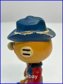 Vtg c1960s Reddy Kilowatt Cowboy Western Bobblehead Nodder Figure Some Chips