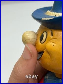 Vtg c1960s Reddy Kilowatt Cowboy Western Bobblehead Nodder Figure Some Chips