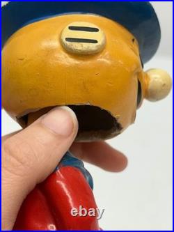Vtg c1960s Reddy Kilowatt Cowboy Western Bobblehead Nodder Figure Some Chips