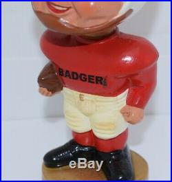 WISCONSIN BADGERS Vintage Bobblehead Nodder 1968 Sports Specialties Japan