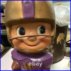 Washington Huskies Vintage Football Bobble Head Purple Gold Collectible