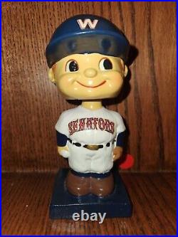 Washington Senators Square Color Base Baseball Nodder Bobble Head 1960 Vintage