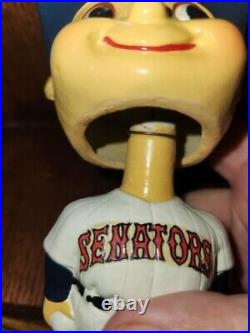 Washington Senators Square Color Base Baseball Nodder Bobble Head 1960 Vintage