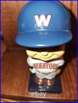 Washington Senators Square Color Base Baseball Nodder Bobble Head 1960 Vintage