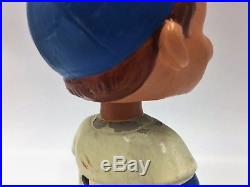 White Sox Bobblehead Nodder Vintage 1962 Green Base Dimples Brown Hair Blue Eyes