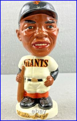 Willie Mays Giants Bobble Head Knodder Toy Figurine Vintage Original 1962 Japan