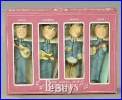 Wow Vintage 1964 Beatles Bobble Heads COMPLETE SET withbox and paperwork